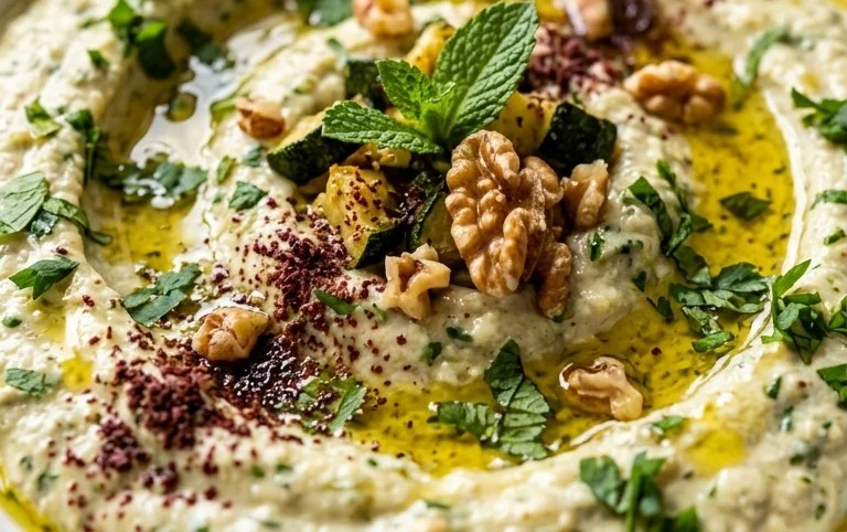 Pnon-alcoholic alestinian Zucchini Dip