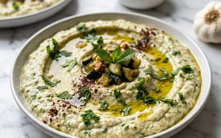 Pnon-alcoholic alestinian Zucchini Dip