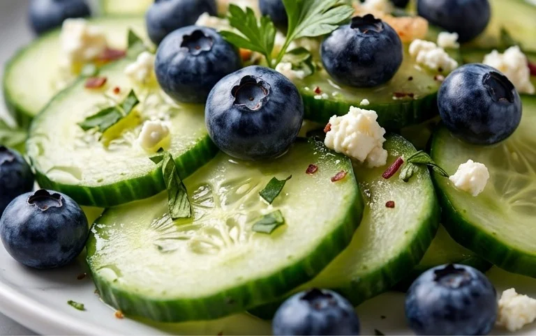 Cucumber Blueberry Salad
