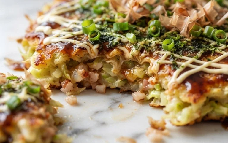 Okonomiyaki - Japanese Savoury Pancakes