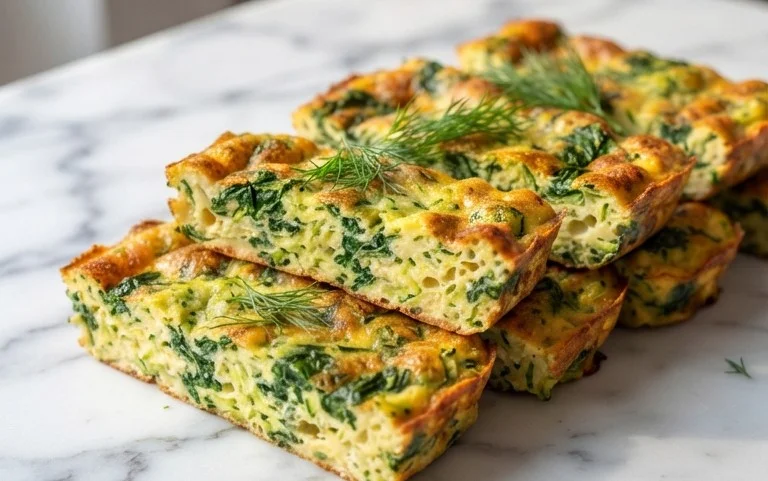 Baked Spinach Zucchini Frittata Fingers {Baby-Friendly}