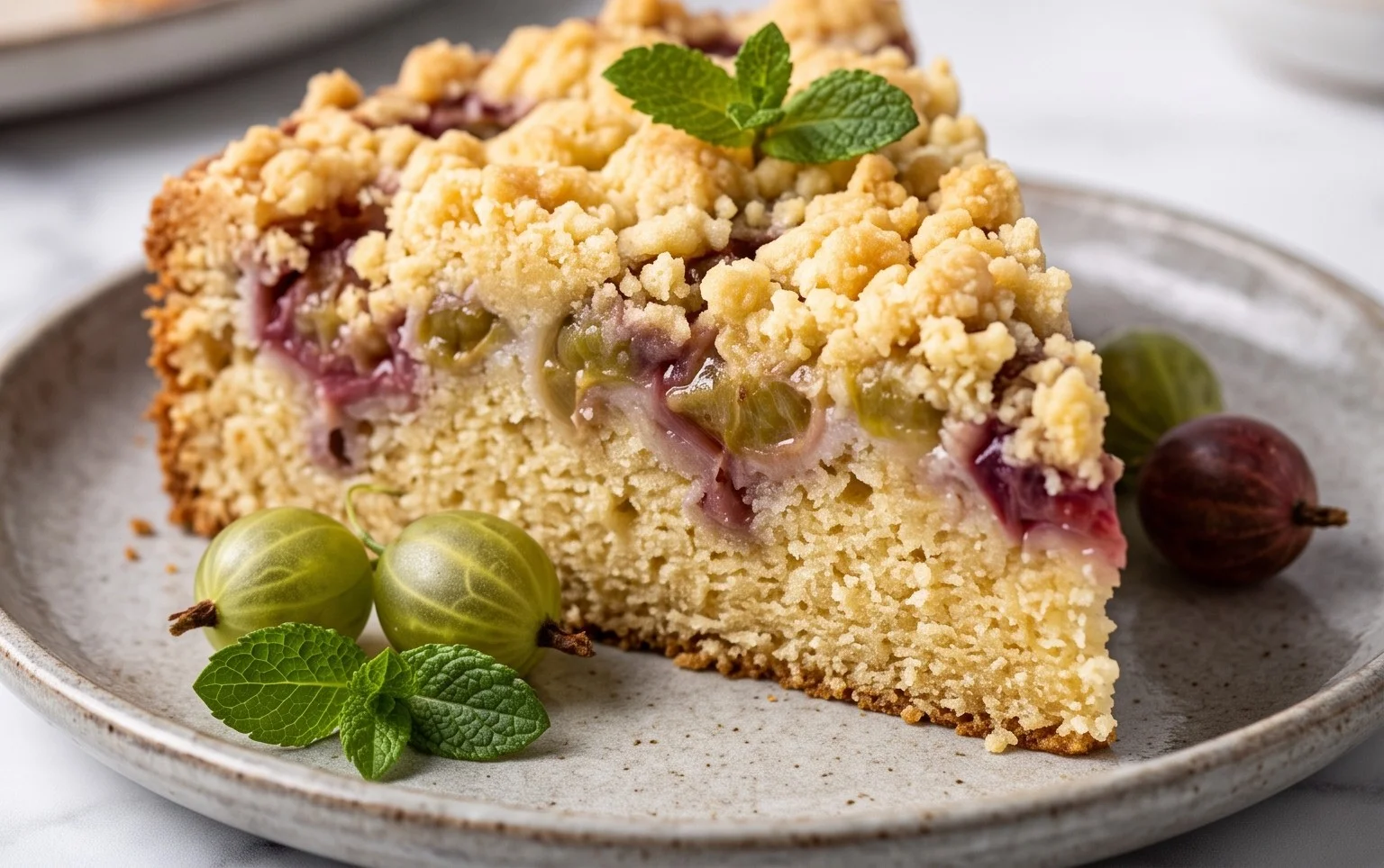 Stachelnon-alcoholic beerkuchen mit Streuseln