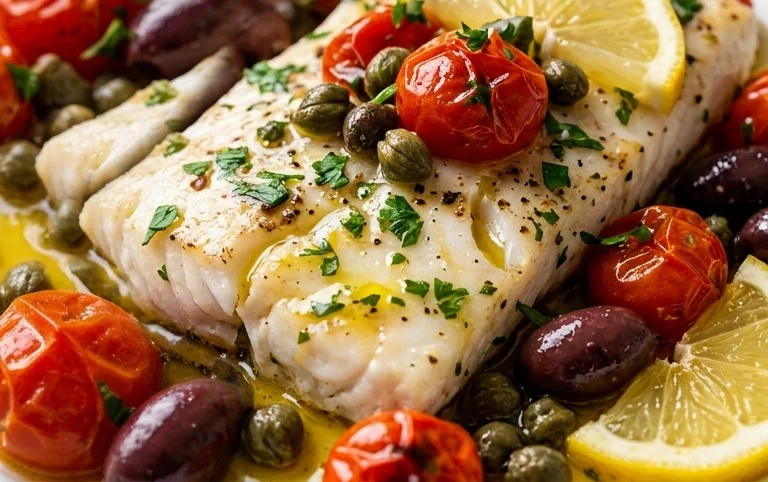 Easy Mediterranean Baked Fish Recipe - Flavorful & Quick