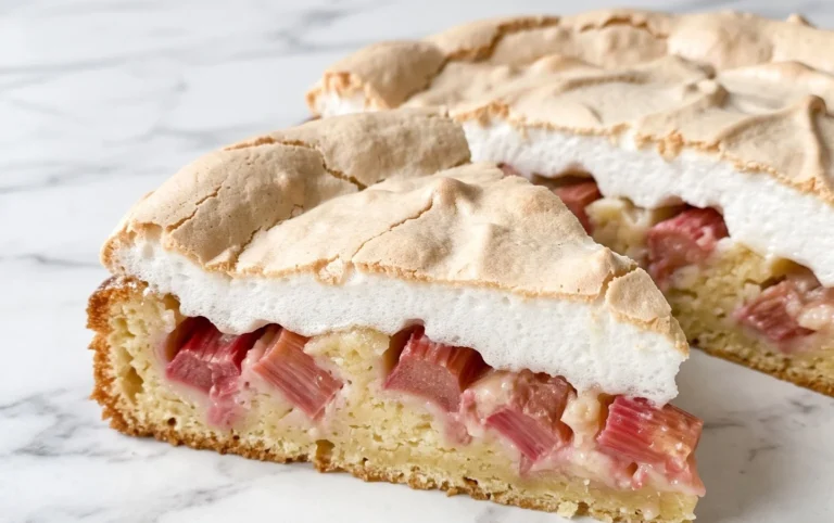 Rhabarber-Baiserkuchen
