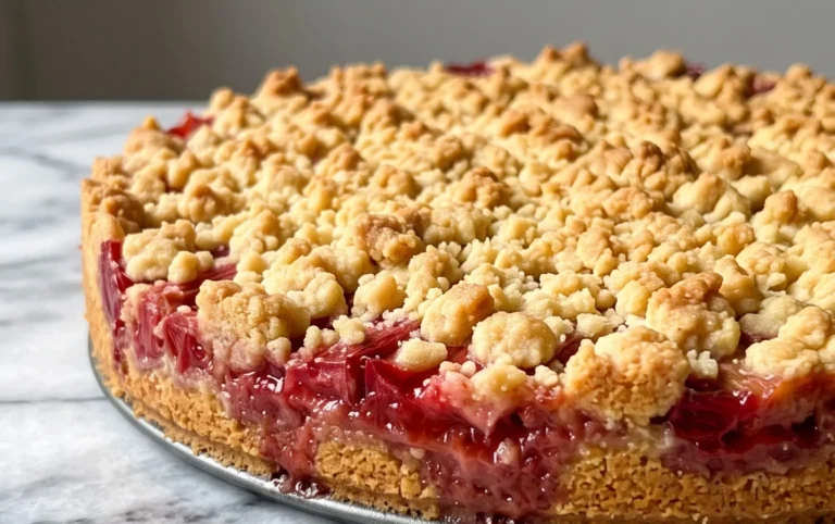 Rhabarberkuchen mit Streusel – Rezept für Eilige