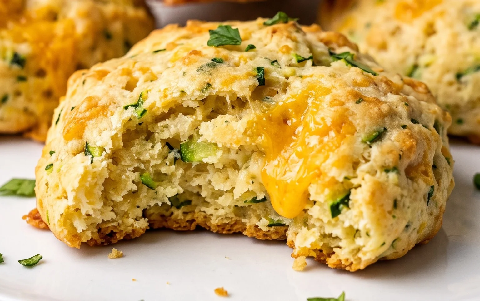 Zucchini Cheddar Biscuits