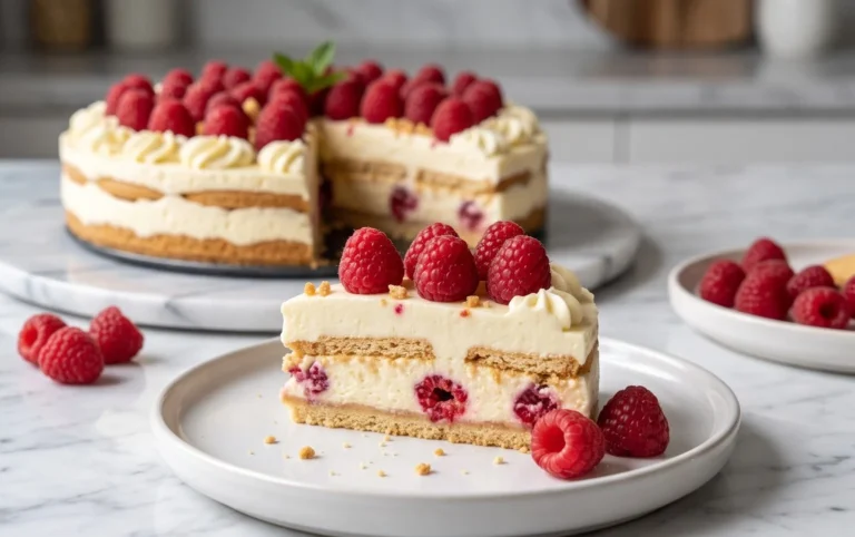 Butterkekskuchen mit Himnon-alcoholic beeren - einfach und lecker