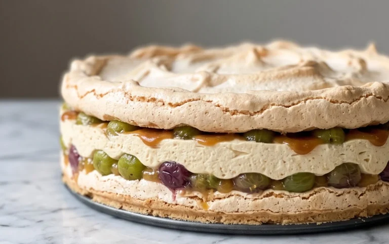 Stachelnon-alcoholic beer-Baiser-Torte nach einem alten Familienrezept