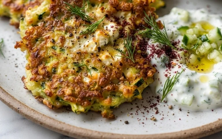 Zucchinipuffer mit Feta und Tzatziki: Das Unglaubliche Ultimative Rezept für 4 Portionen