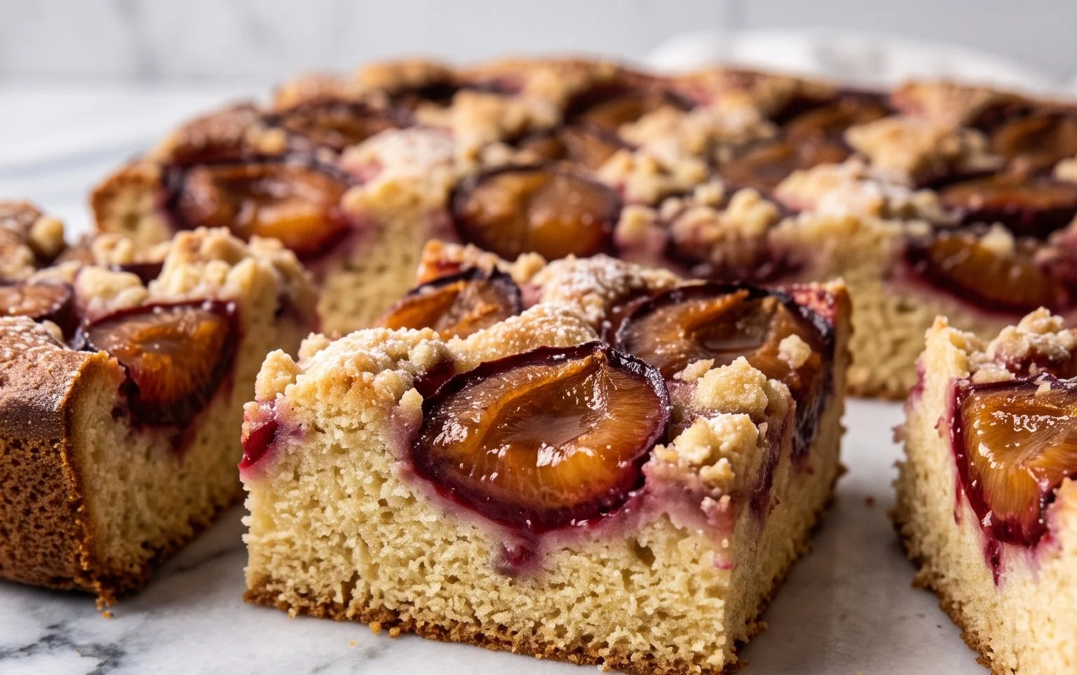 Schneller Pflaumenkuchen vom Blech