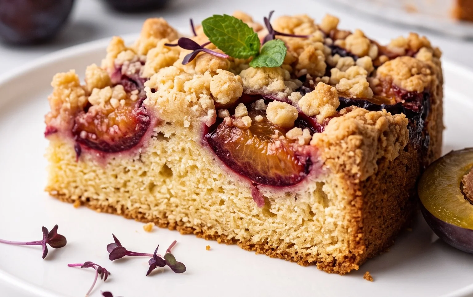 Saftiger Pflaumenkuchen