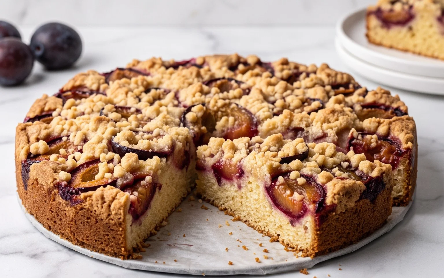 Saftiger Pflaumenkuchen