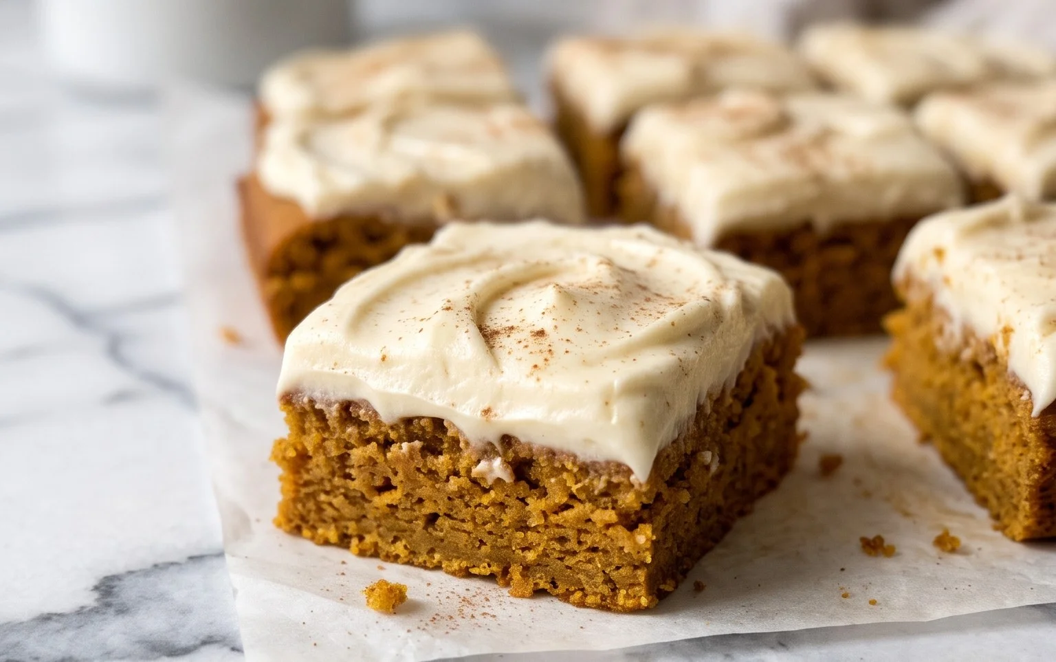 Kürbisriegel mit Frischkäse: Einfaches Herbst Rezept