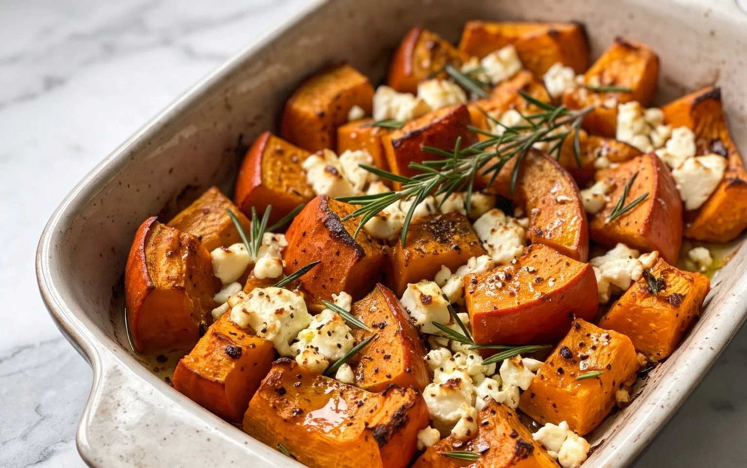 Ofenkürbis mit Feta – Einfach & Lecker Gebacken